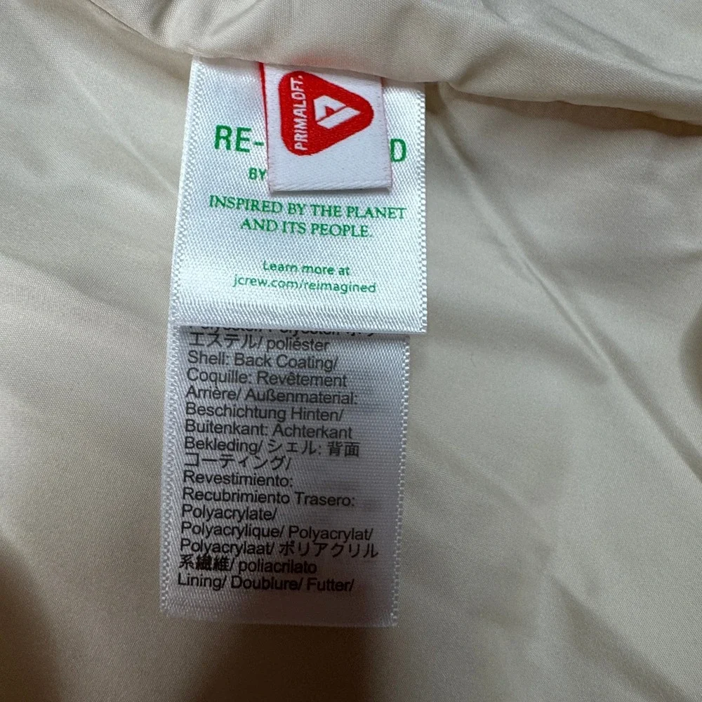 J. Crew Signature Puffer Vest Green PrimaLoft Small‎ Womens Excellent Condition! - Picture 4 of 14
